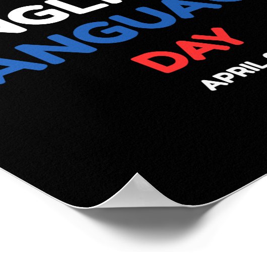 Poster Journée de l'anglais (Coin)