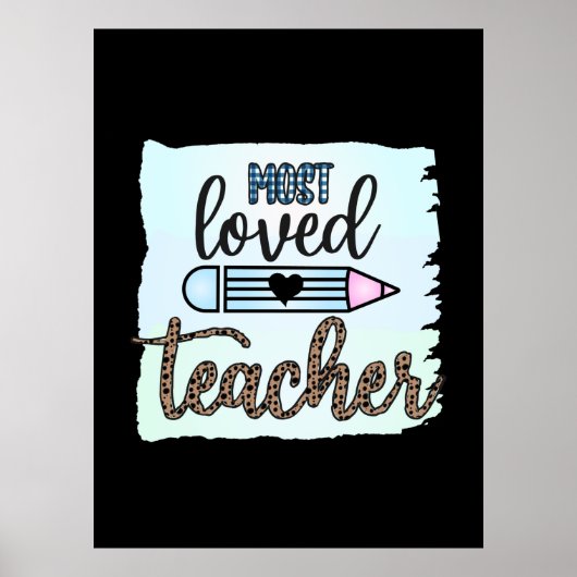 Poster Journée de l'enseignant Enseignant le plus aimé (Devant)