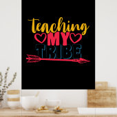 Poster Journée de l'enseignant Enseigner ma tribu (Cuisine)