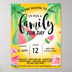 Poster Journée de loisirs en famille