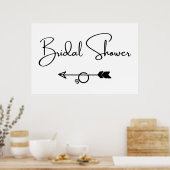 Poster Journée de mariage dans cette direction flèche (Cuisine)