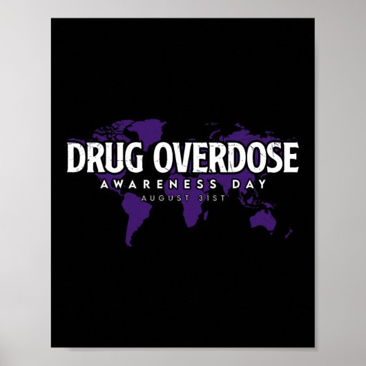 Poster Journée de sensibilisation à la surdose de drogue (Devant)