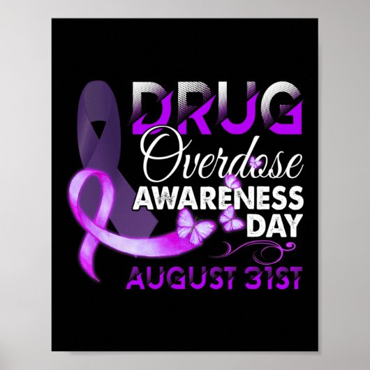 Poster Journée de sensibilisation à la surdose de drogue (Devant)