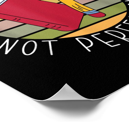 Poster Journee de test Progresser Pas Perfection Professe (Coin)