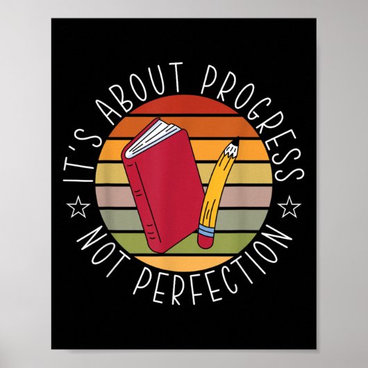 Poster Journee de test Progresser Pas Perfection Professe (Devant)