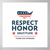 Poster journée des anciens combattants avec un slogan de  (Devant)