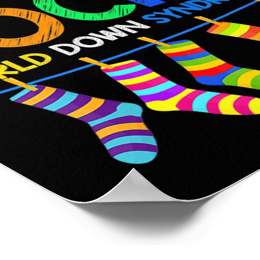 Poster Journée du syndrome d'Down Faire connaître vos cha (Coin)