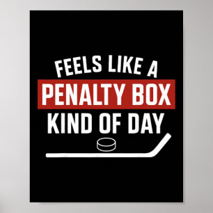 Poster Journee en boite de penalite ambiance minimaliste