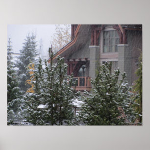Poster Journée enneigée à Whistler, C.-B.