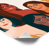 Poster Journée internationale de la femme Beige Elegant 2 (Coin)