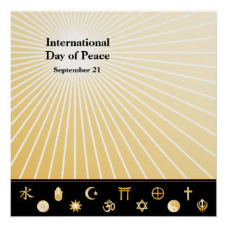 Poster Journée internationale de la paix