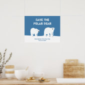 Poster Journée internationale de l'ours polaire - Sauvez  (Cuisine)