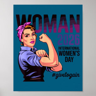 Poster Journée internationale des femmes 2026 donner pour
