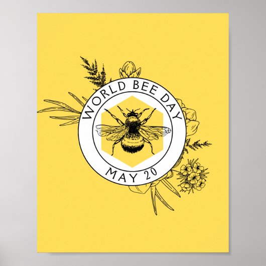 Poster Journée mondiale de l'abeille (Devant)