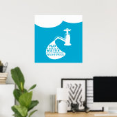 Poster Journée mondiale de l'eau (Bureau à domicile)