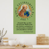 Poster Journée mondiale de l'environnement et Saint Franç (Cuisine)