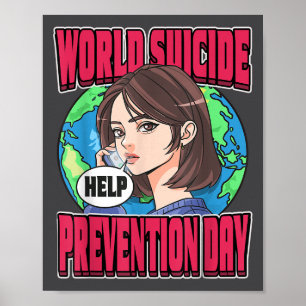 Poster Journée mondiale de prévention du suicide sensibil