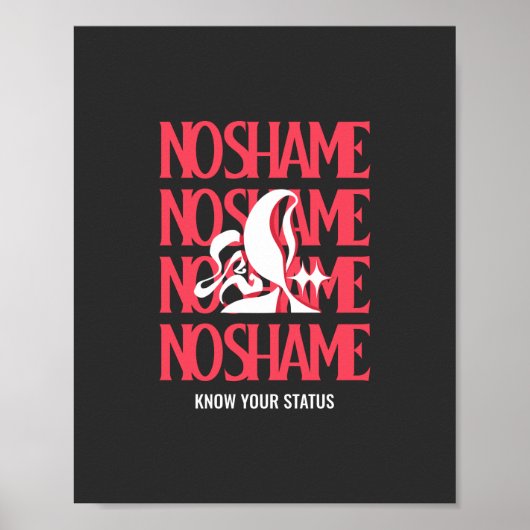 Poster Journée mondiale du sida Connaissez votre statut (Devant)
