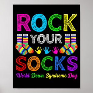 Poster Journée mondiale du syndrome de Down, chaussettes