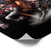 Poster Journee Nationale Americain Drapeau Cheval de sell (Coin)