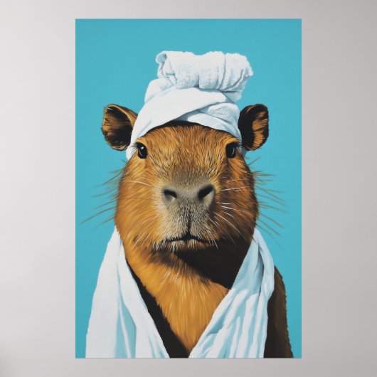 Poster Journée Spa de Capybara (Devant)