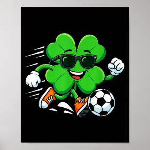 Poster journee st patrick football trèfle sport journée s