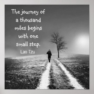 Poster Journey of a thousand miles