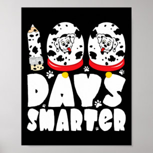 Poster Jours Chien Dalmatien Plus Intelligent 100 Jours D