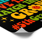 Poster Jours De 5E Année Enseignant Ils Aiment Les Regard (Coin)