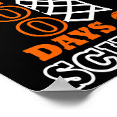 Poster Jours De Basketball Scolaire Enfants 100e Jour De (Coin)