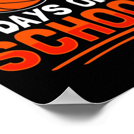 Poster Jours De Basketball Scolaire Pour Les Étudiants En (Coin)