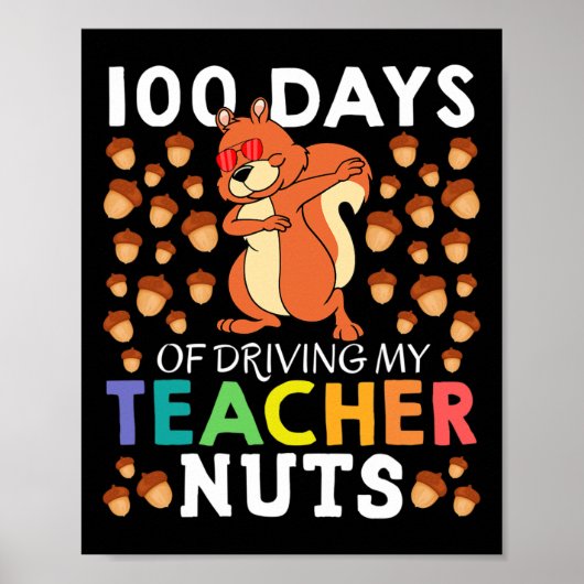 Poster Jours De Conduite Mon Enseignant Nuts Amusants Éja (Devant)