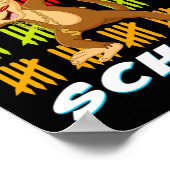 Poster Jours De L'École Dabbing Singe Amusants Amoureux d (Coin)