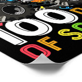 Poster Jours De L'École Monster Camion 100e Jour De L'Éco (Coin)