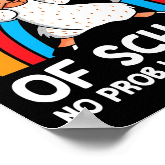 Poster Jours De L'École Pas De Prob Llama Pour Moi Joyeux (Coin)