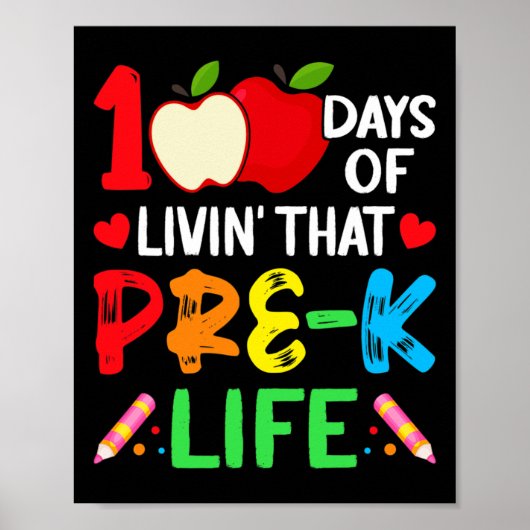 Poster Jours De L'École Pré-k Vie Étudiant (Devant)