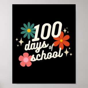 Poster Jours De L'École Rétro Enseignant Étudiant Materne