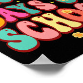 Poster Jours De L'École Super Rétro 100ème Jour Maître (Coin)