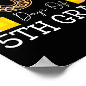 Poster Jours De Leopard De 5E Année Joyeux 100E Jour De S (Coin)