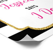 Poster Jours de Réception de Mariage Florale Jusqu'à Mon  (Coin)