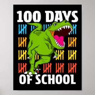 Poster Jours D'École 100E Jour Enseignant Garçons Enfants