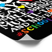 Poster Jours D'École Cute Conseiller scolaire (Coin)