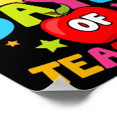 Poster Jours D'Enseignement 100E Jour D'Enseignant (Coin)