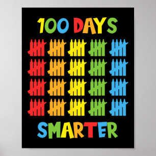 Poster Jours Enseignants Plus Intelligents Enfants 100e J