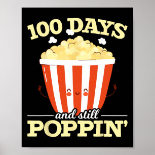 Poster Jours Et Toujours Poppin Popcorn Film 100 Jours De