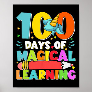 Poster Jours Magique Apprentissage Enfants Costume 100e J