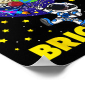 Poster Jours Plus Brighton 100e Jour De L'École Astronaut (Coin)