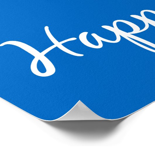 Poster Jours scolaires B et blanc Chanson d'anniversaire (Coin)