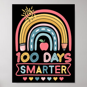 Poster Jours Smarter 100e Jour De L'École Enseignants Fil