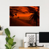 Poster Jours tropicaux (Bureau à domicile)